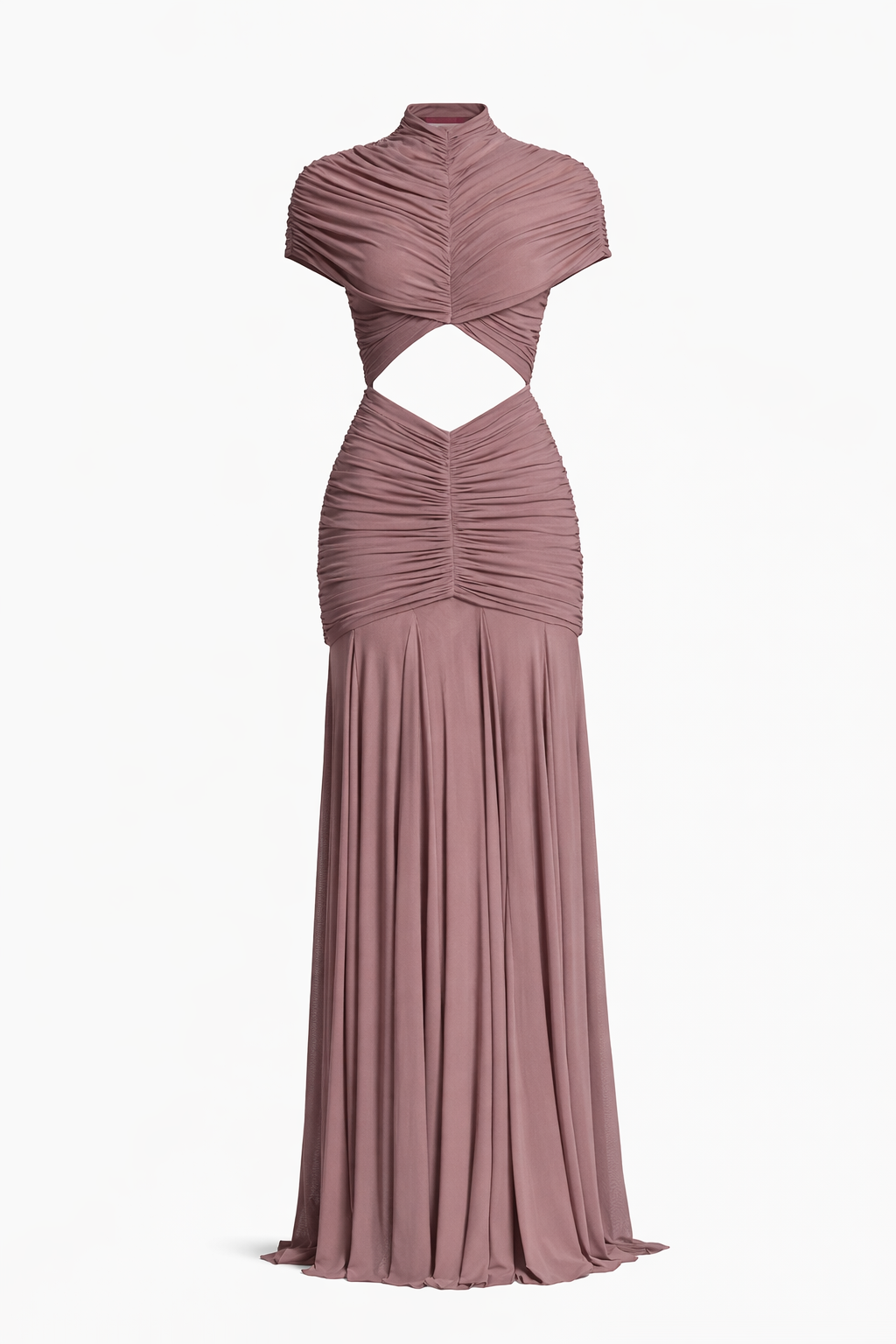 Luna Ruched Cut-Out Maxi Dress