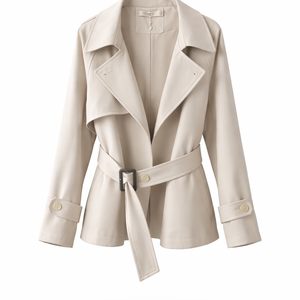 Elara Belted Short Trench