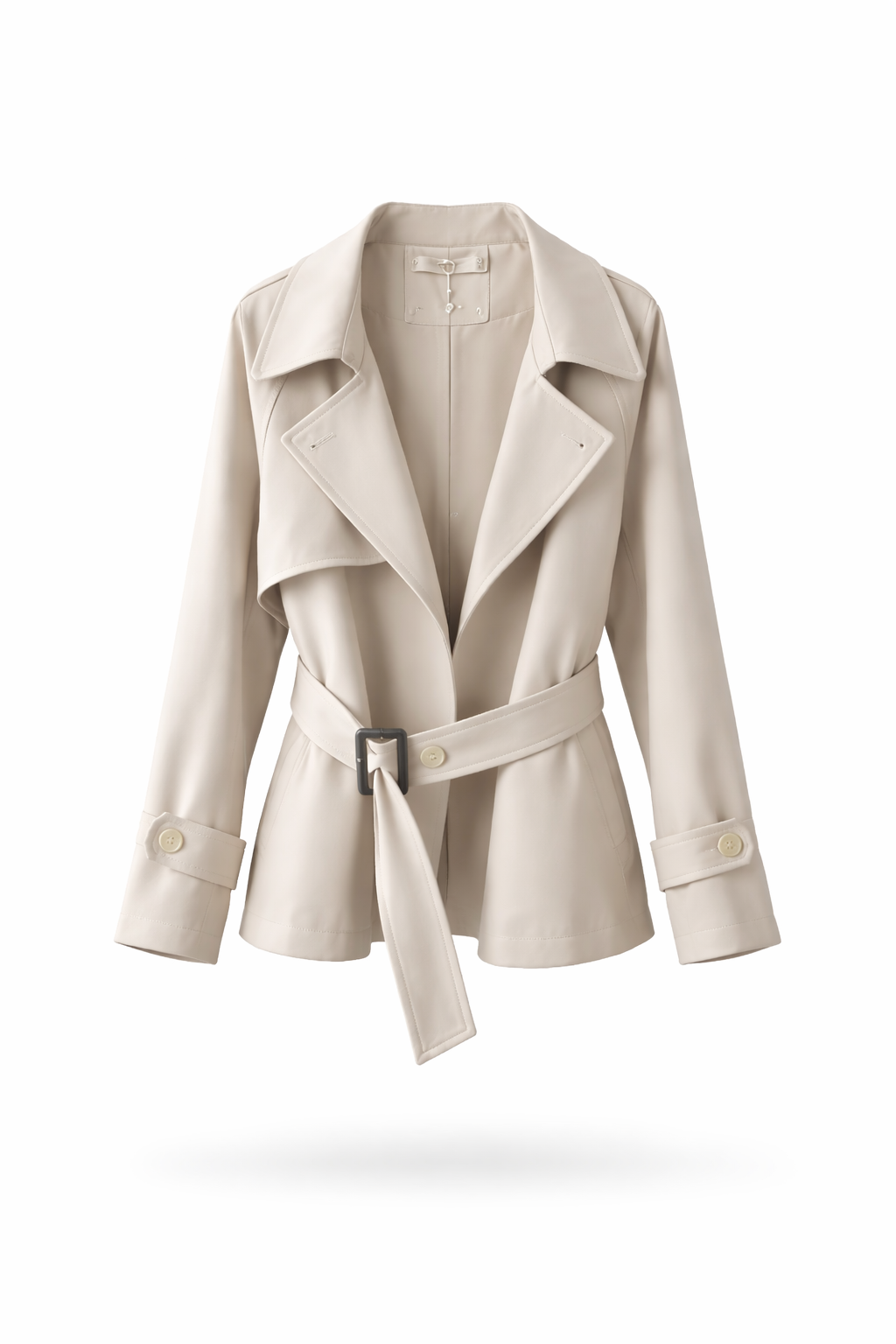 Elara Belted Short Trench