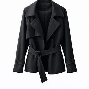 Elara Belted Short Trench