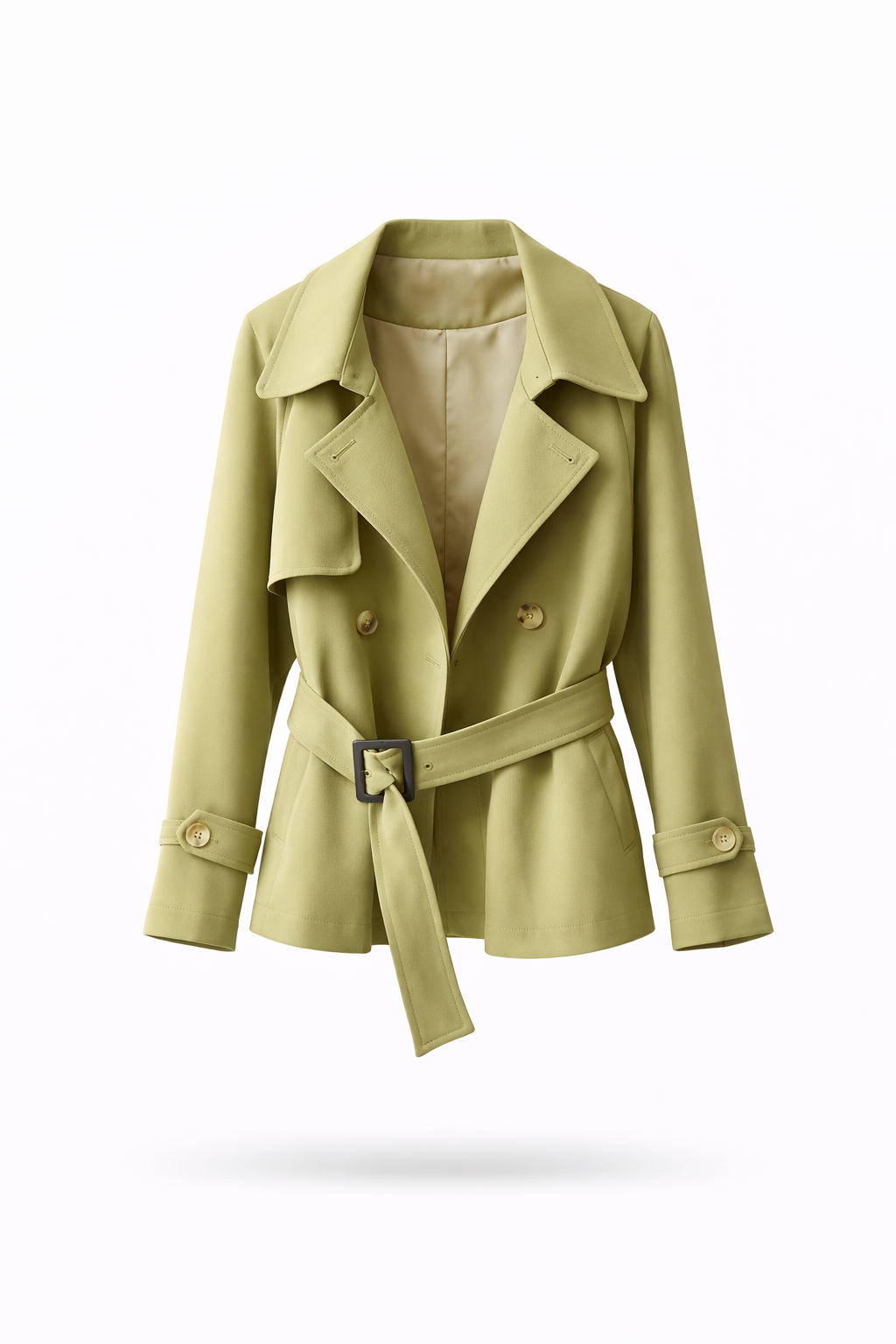 Elara Belted Short Trench