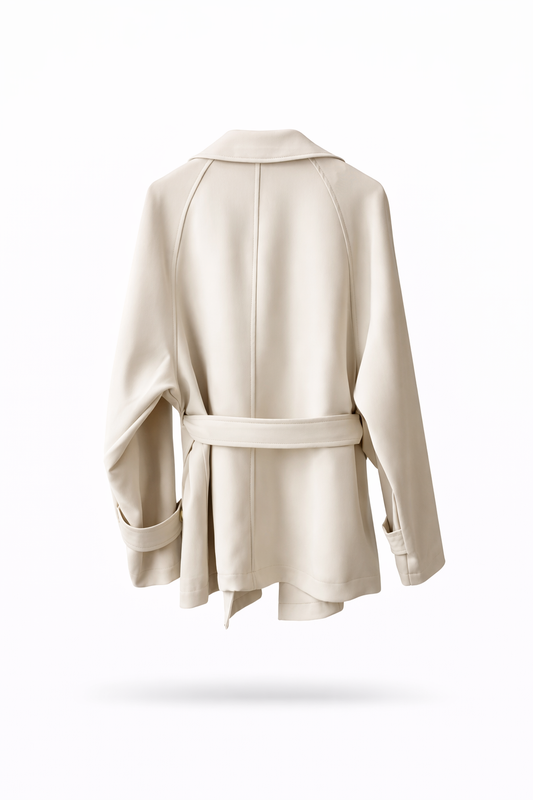 Elara Belted Short Trench