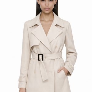 Elara Belted Short Trench