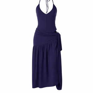 Santorini Halter Wrap Maxi Dress