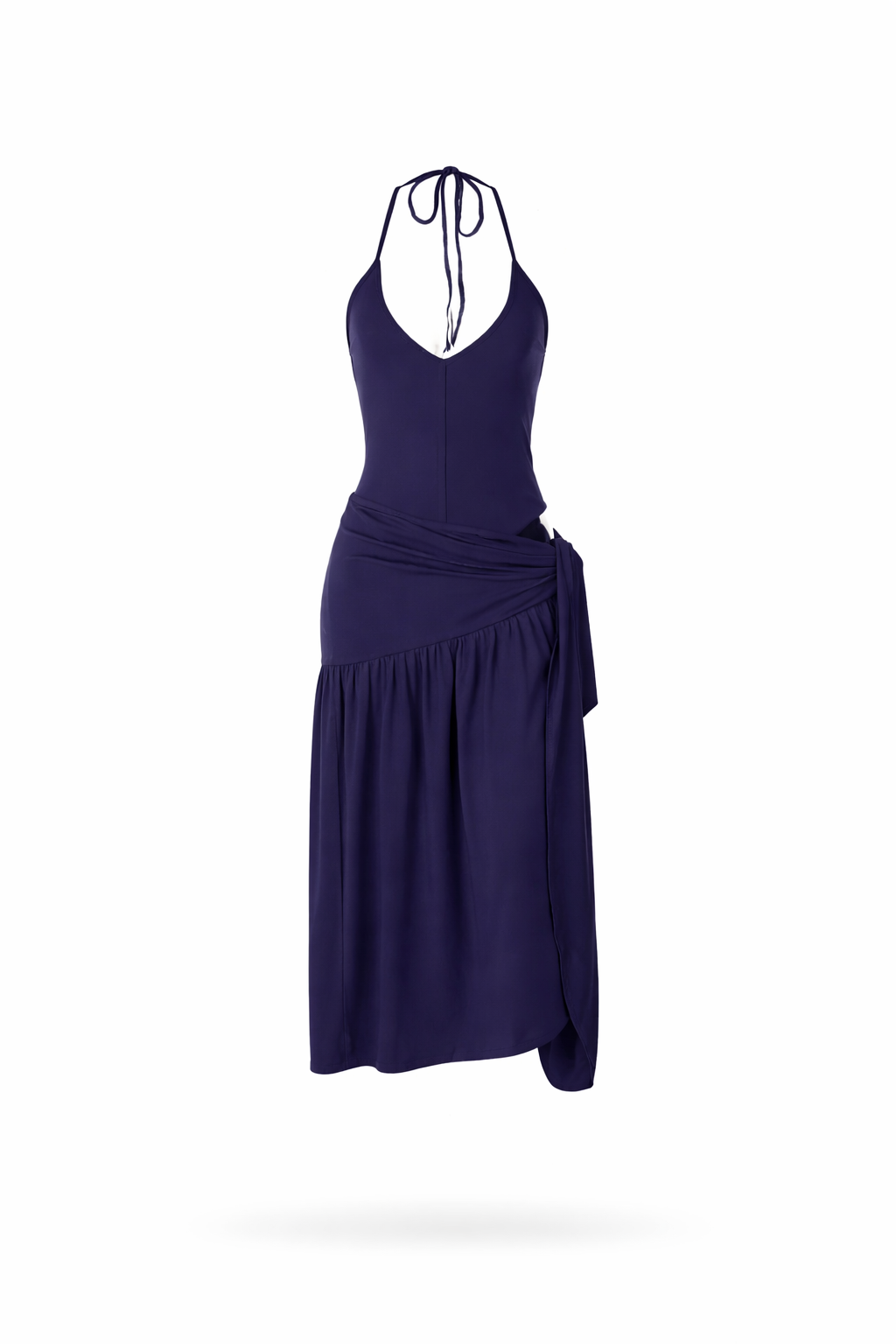 Santorini Halter Wrap Maxi Dress