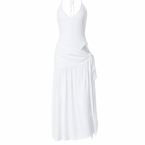 Santorini Halter Wrap Maxi Dress