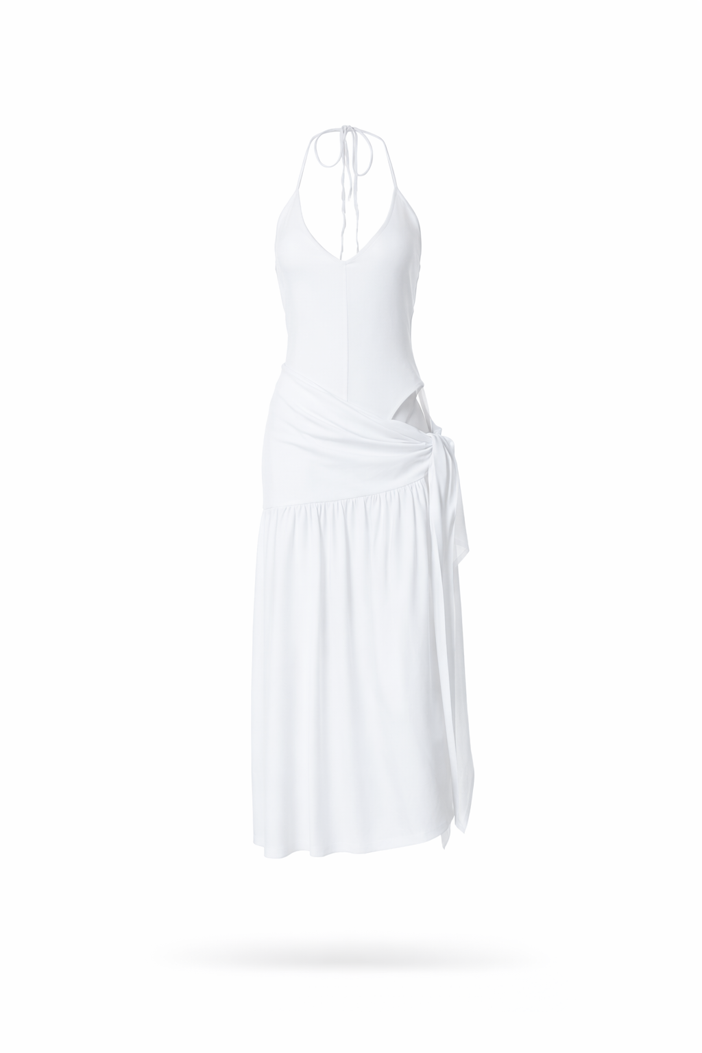 Santorini Halter Wrap Maxi Dress