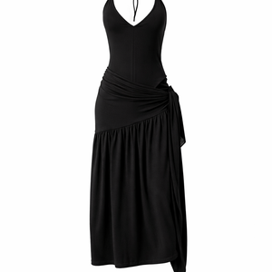 Santorini Halter Wrap Maxi Dress