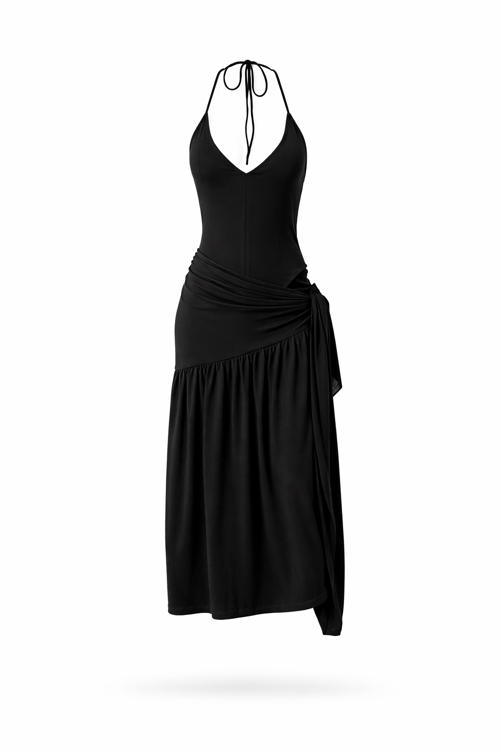 Santorini Halter Wrap Maxi Dress