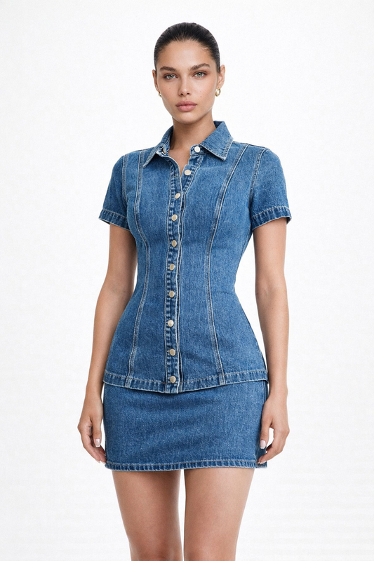 The Denim Mini Skirt