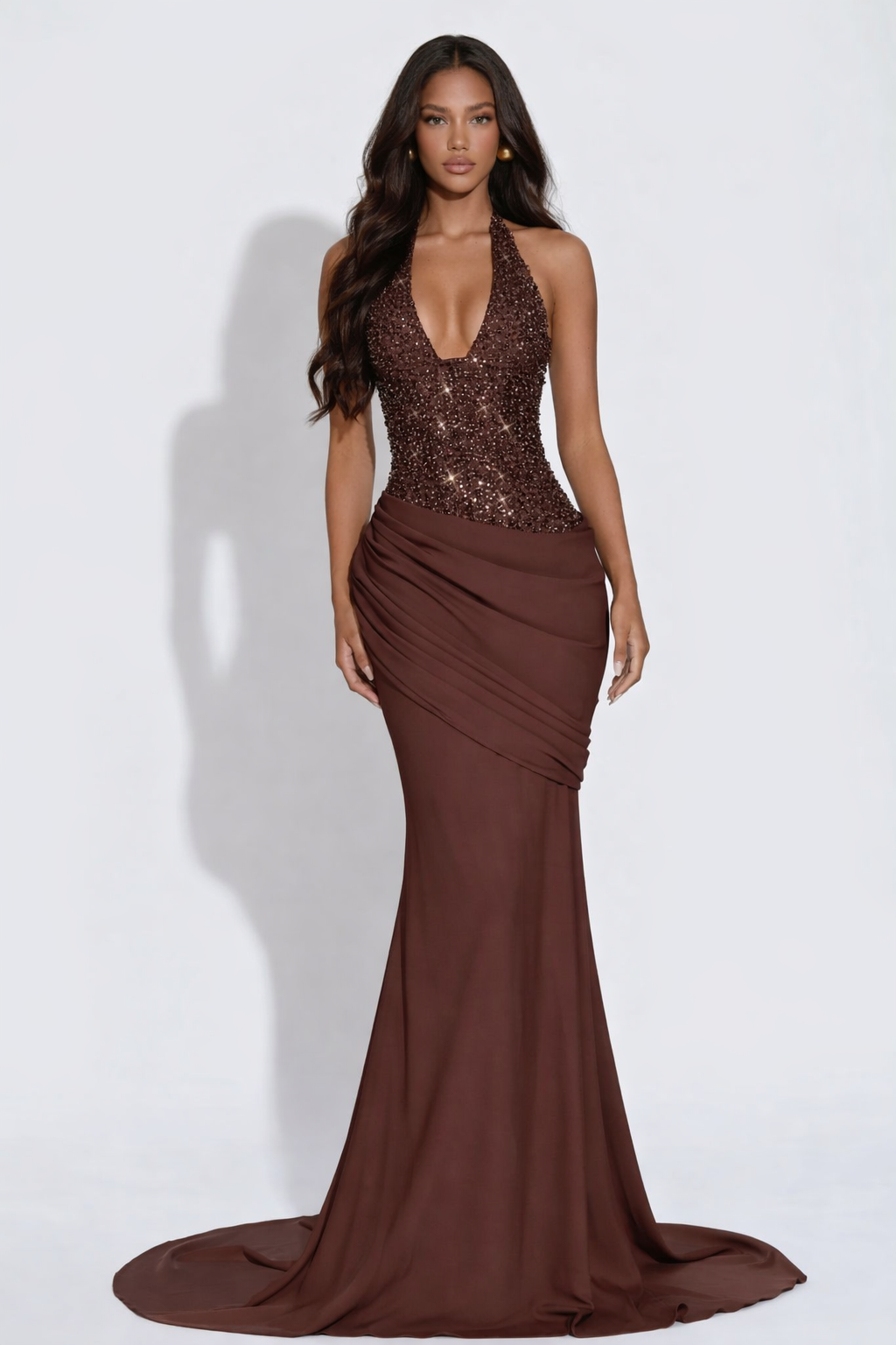 Celeste Corsagenkleid mit Drapierung