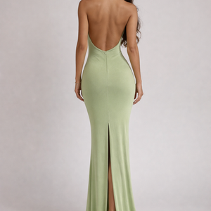 Riviera Drape Halter Maxi