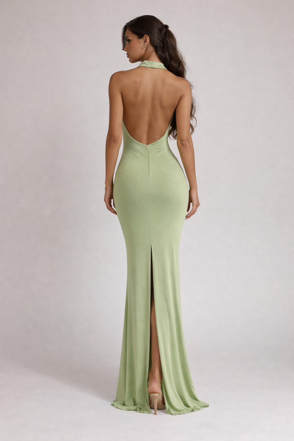 Riviera Drape Halter Maxi