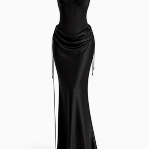 Serafina Silk Drape Dress