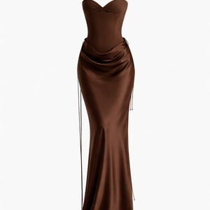 Serafina Silk Drape Dress