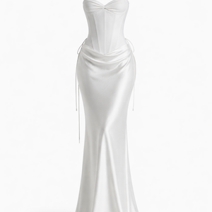 Serafina Silk Drape Dress