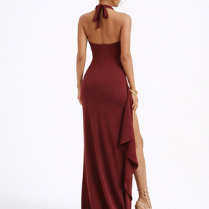 Valeria Halter Split Gown