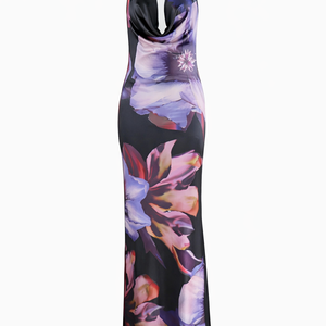 Santorini Neckholder Maxikleid
