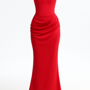 The Aurelie Draped Tube Gown