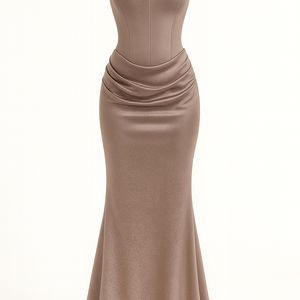 The Aurelie Draped Tube Gown
