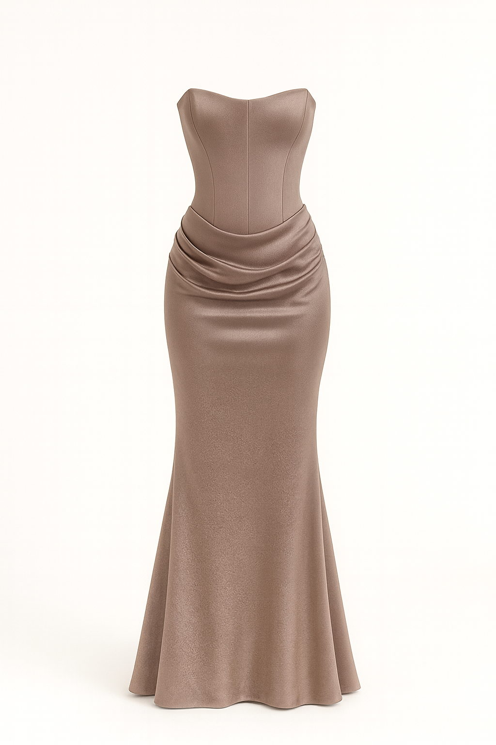 The Aurelie Draped Tube Gown