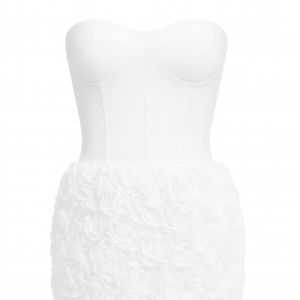 The Valencia Corset Strapless  Mini Dress