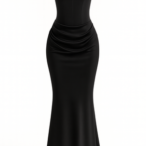 The Aurelie Draped Tube Gown