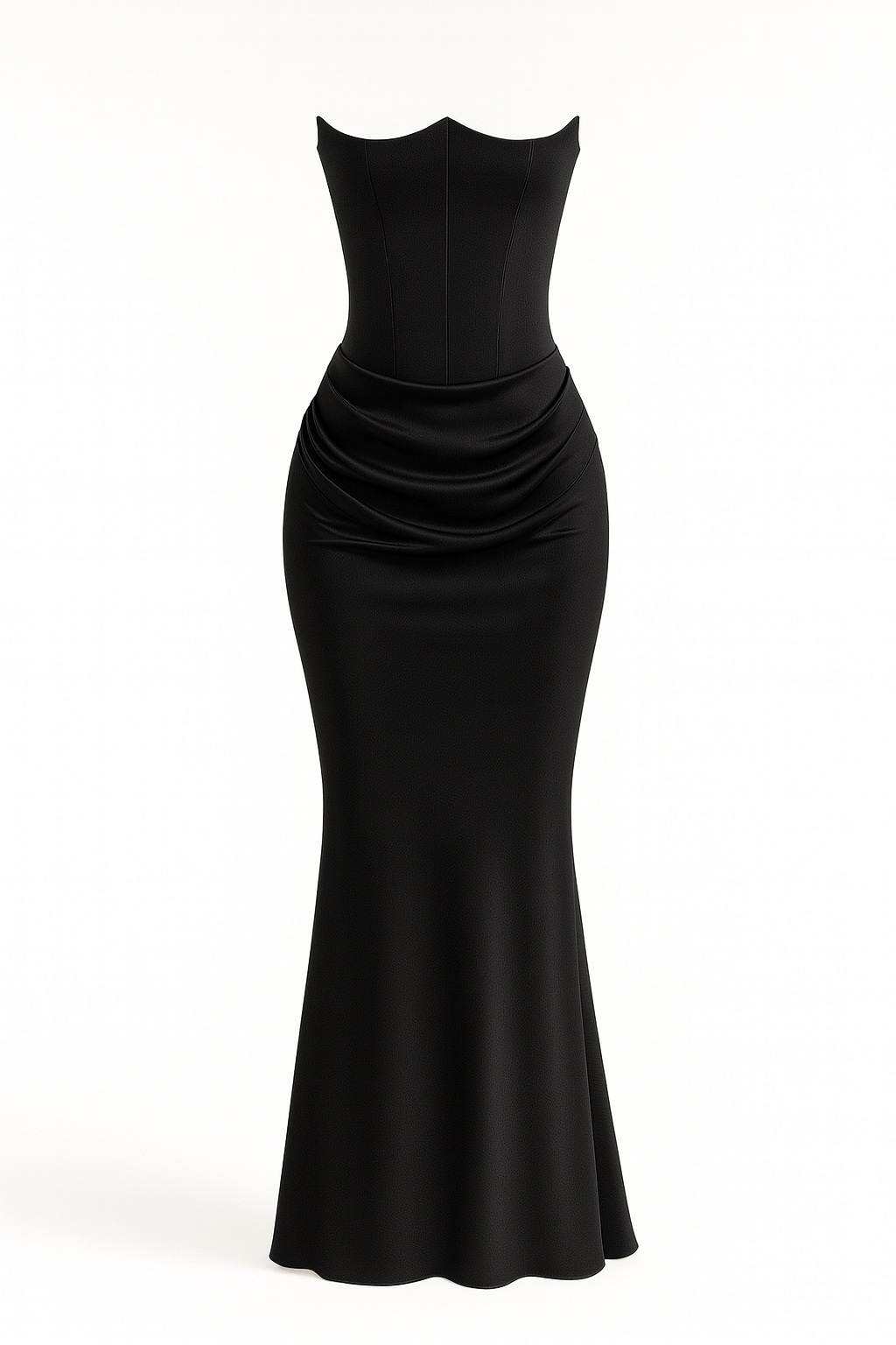 The Aurelie Draped Tube Gown