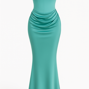The Aurelie Draped Tube Gown