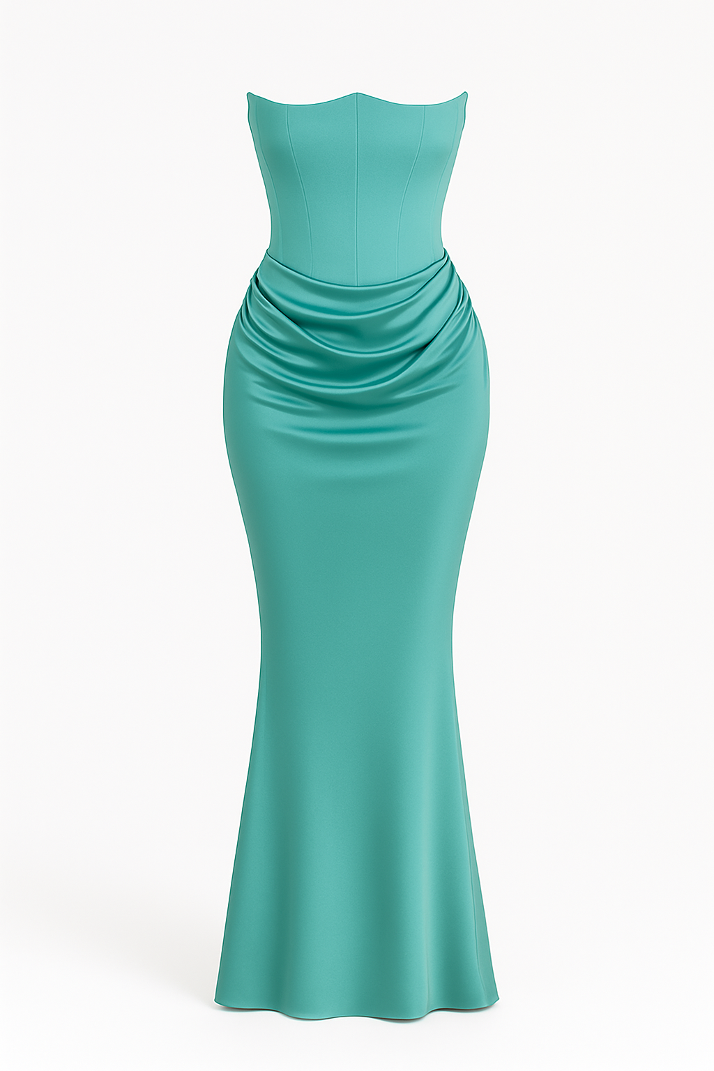 The Aurelie Draped Tube Gown