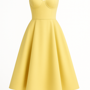 The Ella Sweetheart Midi Gown