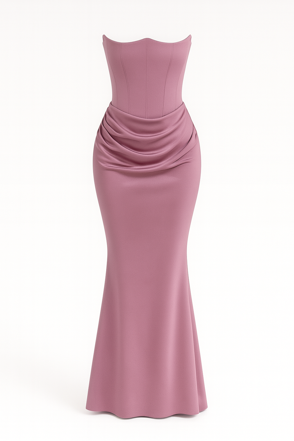 The Aurelie Draped Tube Gown