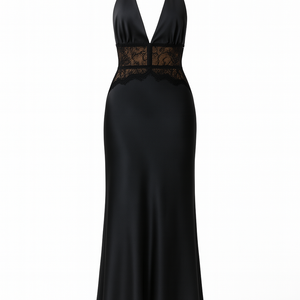 Sienna Lace Halter Gown