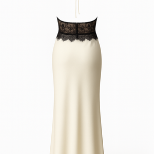 Sienna Lace Halter Gown