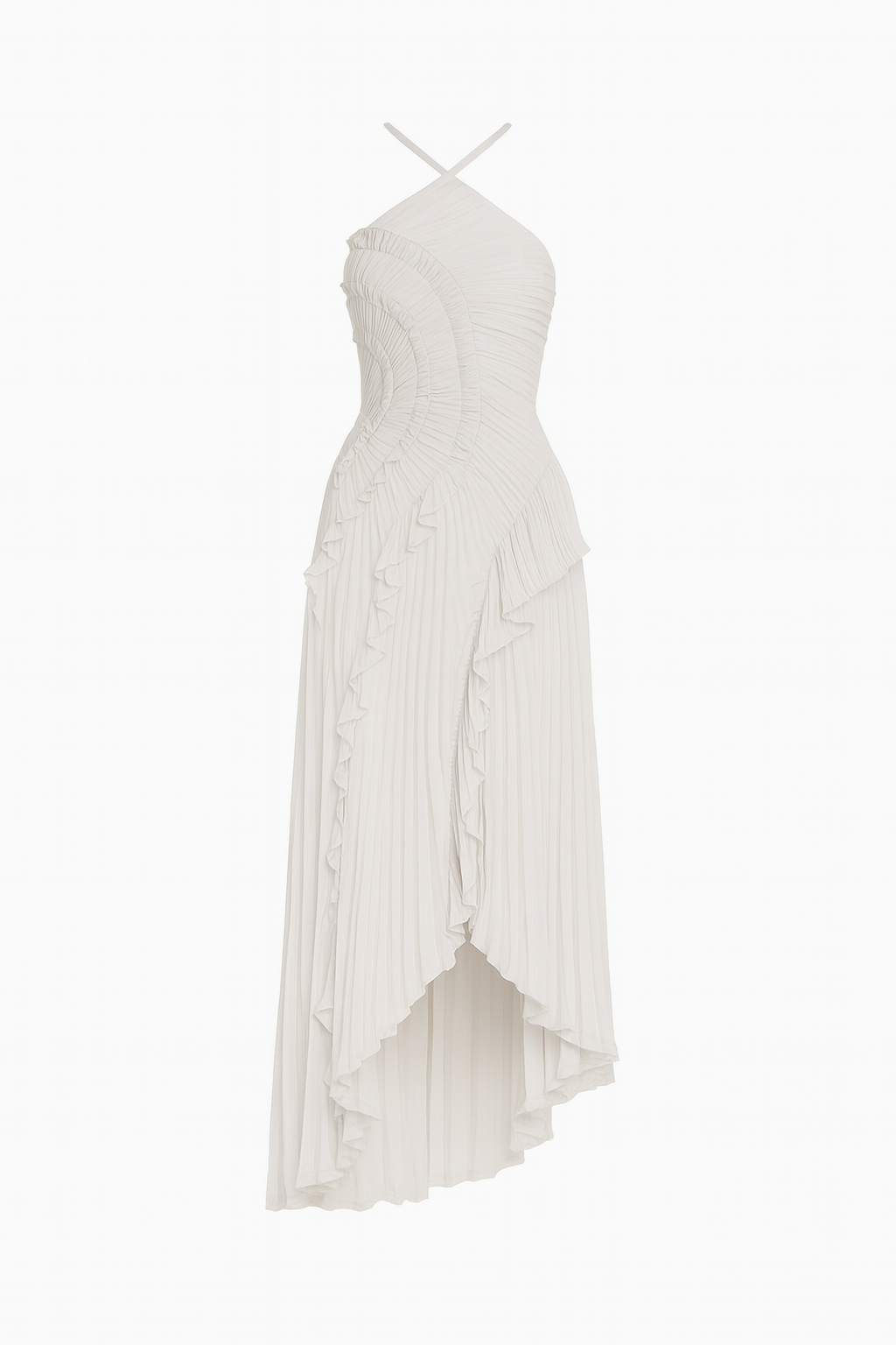 Faye Ruffled Irregular Dress