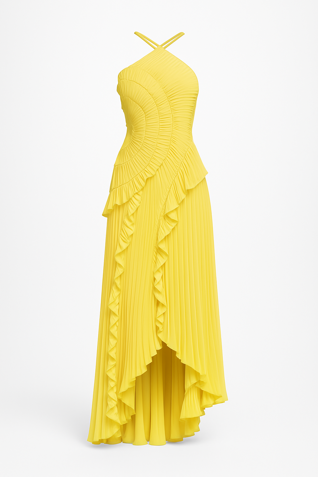 Faye Ruffled Irregular Dress