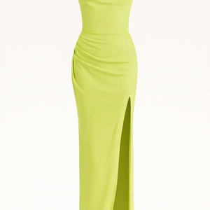 THE LUNA SATIN SPLIT GOWN