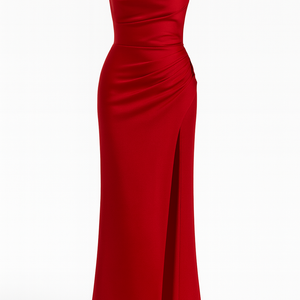 THE LUNA SATIN SPLIT GOWN