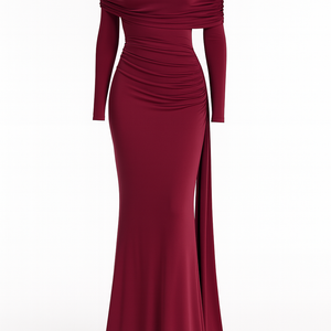 THE CELINE DRAPED RIBBON DRESS