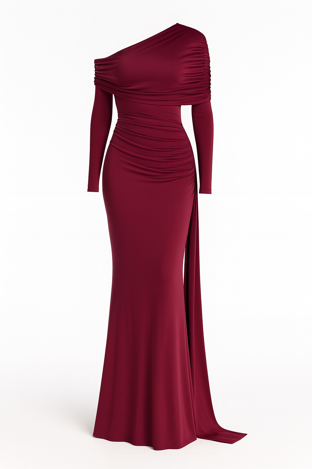 THE CELINE DRAPED RIBBON DRESS