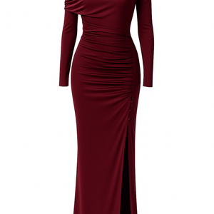 THE CELINE DRAPED RIBBON DRESS