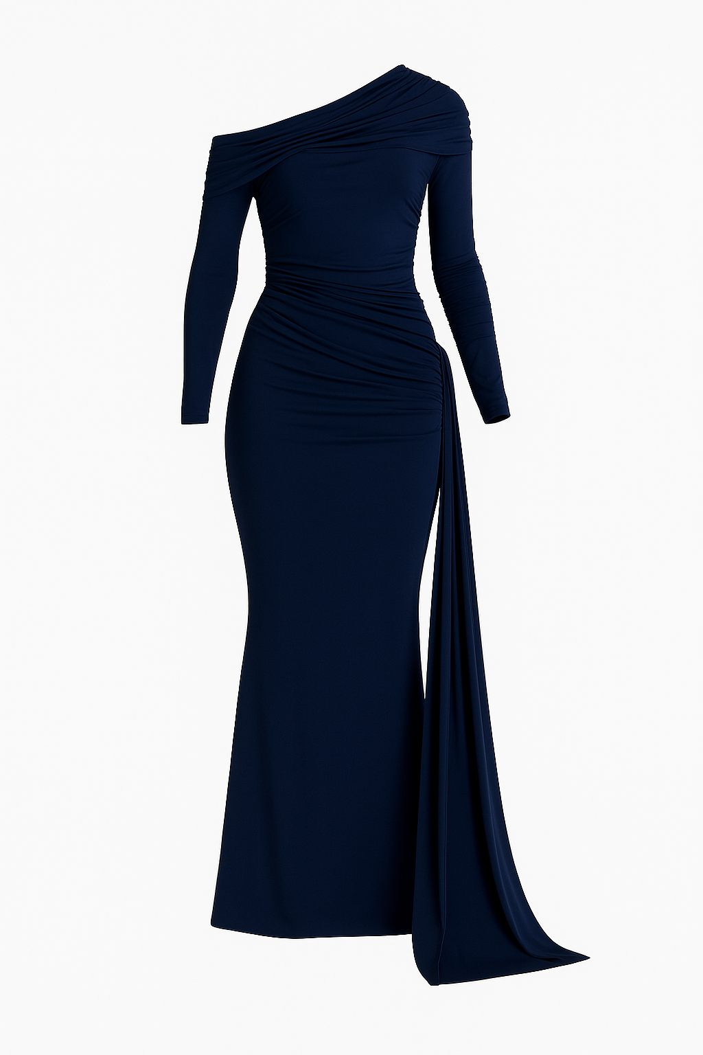 THE CELINE DRAPED RIBBON DRESS