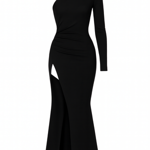 Nova One- Shoulder Knit Dress