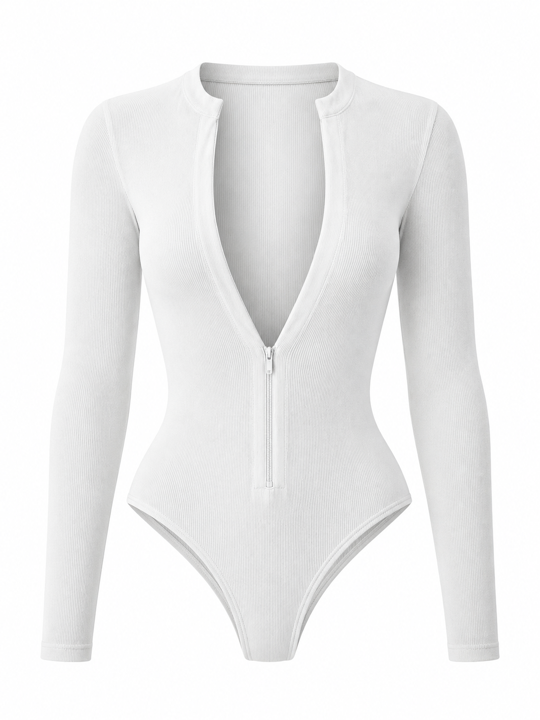 Sora Ribbed Zip Bodysuit