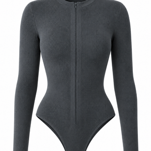 Sora Ribbed Zip Bodysuit