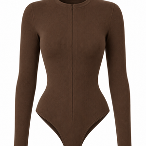 Sora Ribbed Zip Bodysuit