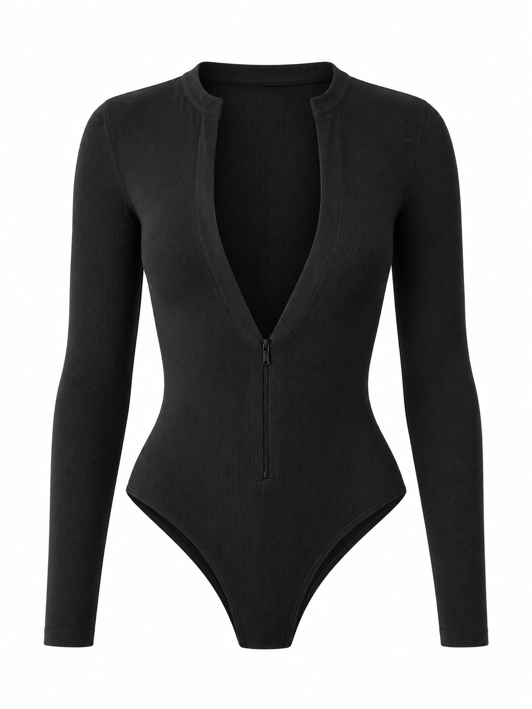 Sora Ribbed Zip Bodysuit