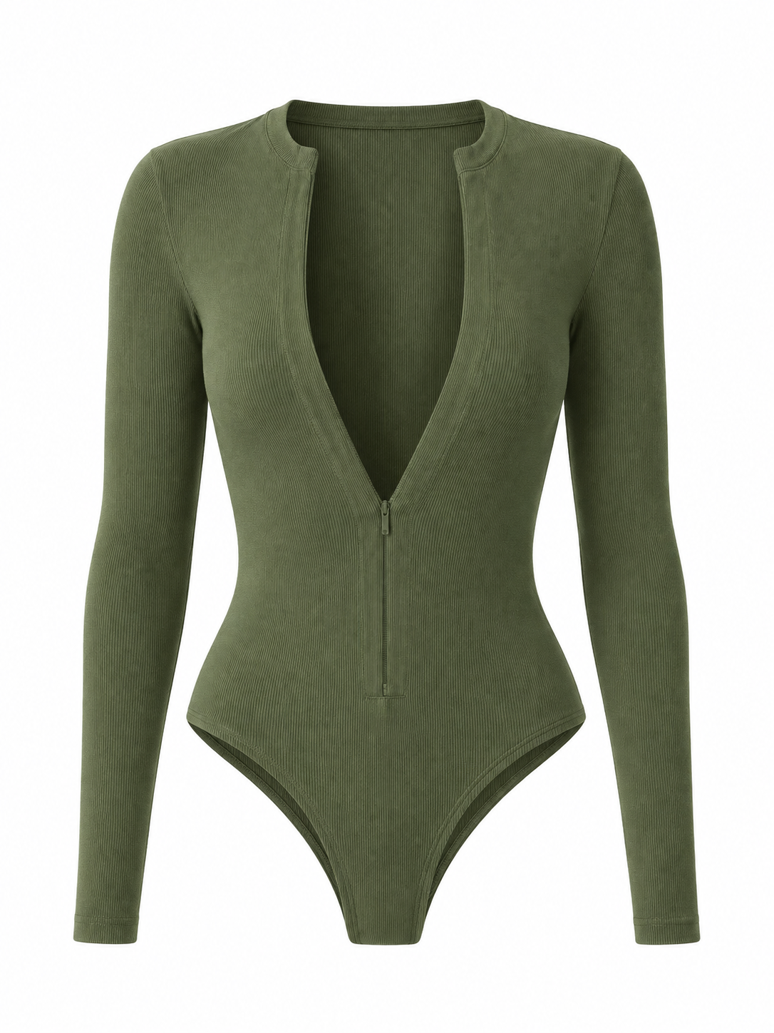 Sora Ribbed Zip Bodysuit