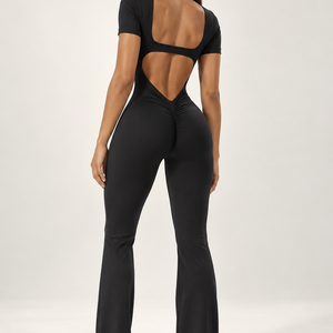 Amaya Open Back Flare Jumpsuit