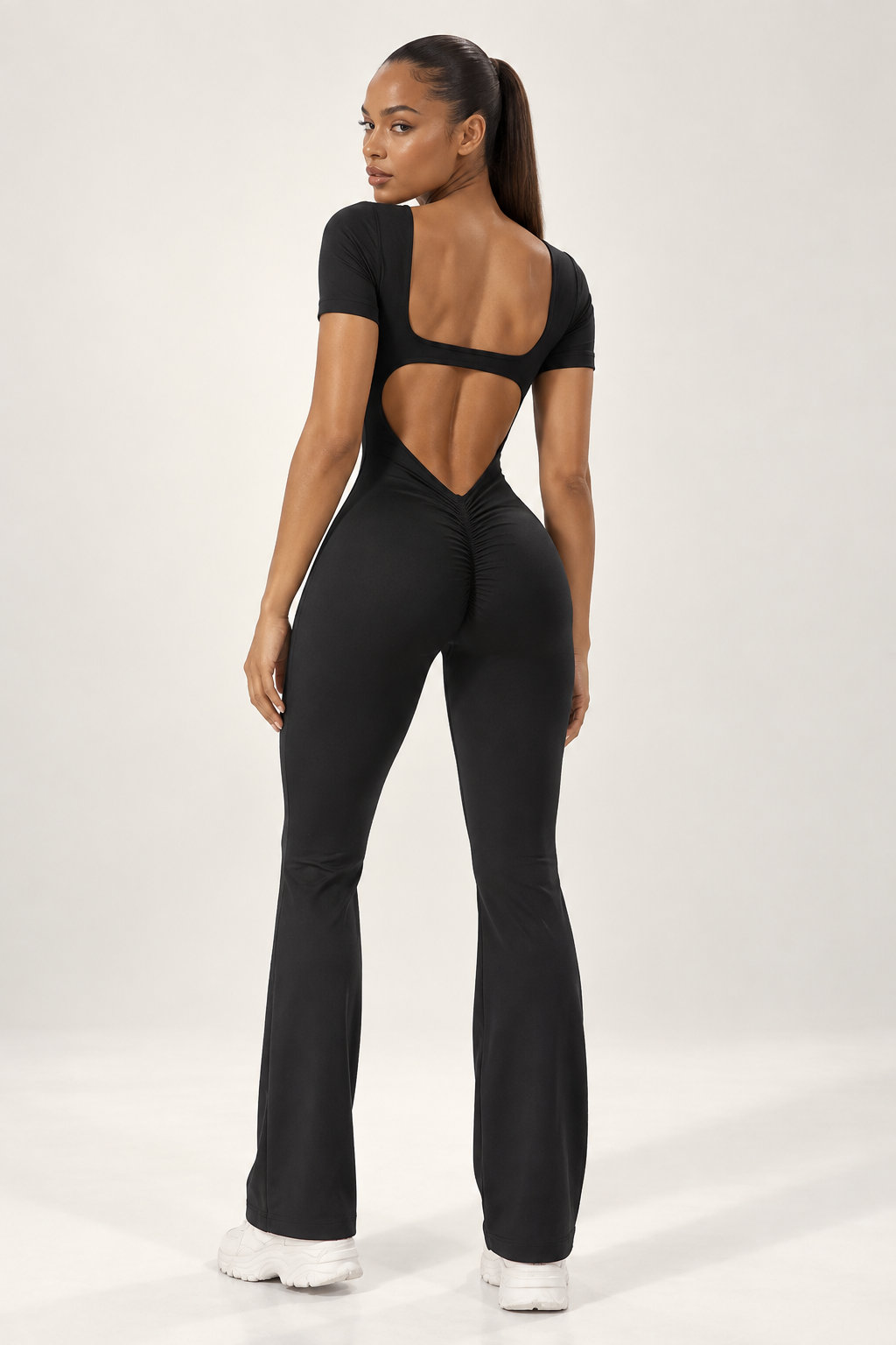 Amaya Open Back Flare Jumpsuit